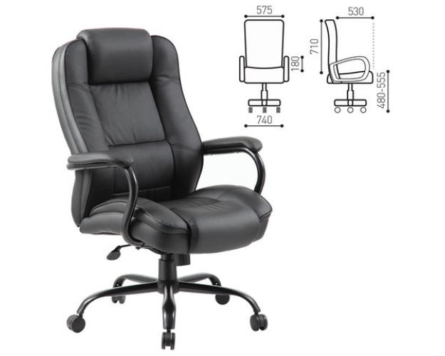 Кресло офисное BRABIX Heavy Duty HD-002 (экокожа)